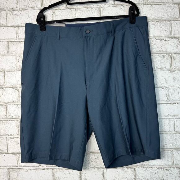 Greg Norman Shorts Gold Athletic Business Casual Performance Stretch Navy 38 - Picture 2 of 9